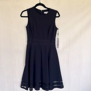 Calvin Klein size 4 navy blue sleeveless dress NEW WITH TAGS!!